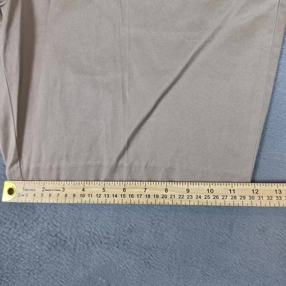 Michael Kors Men's Khaki Chino Shorts Size 40 NWT Flat Front Casual MSRP $90